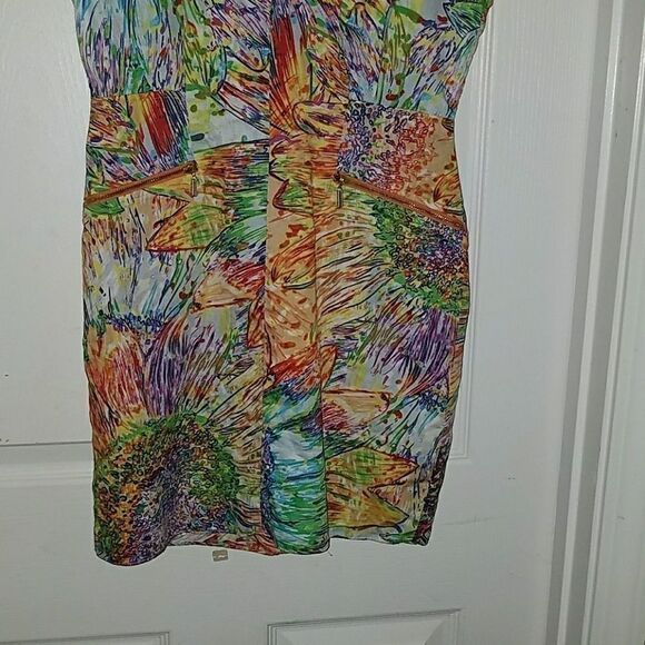 Ark & Co. abstract print dress Sz S EUC - Picture 3 of 6
